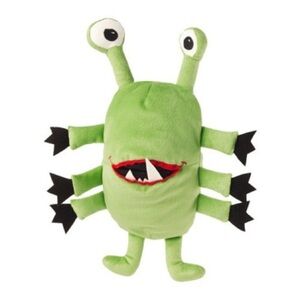 IKEA Sagoskatt Green Alien Monster Hand 12 inches Retired Puppet Collectible